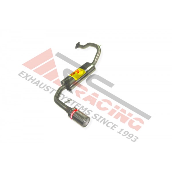 Escape Trasero Inoxidable 1Ø101 * HONDA CIVIC 1.6i 16V CRX 06/89-12/91 124CV MºD16Z5