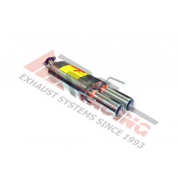 Escape Trasero Inoxidable 2Ø85 OPEL ASTRA G 1.6I 16V 98-01 100CV MºX1.6XEL