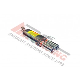 Escape Trasero Inoxidable 2Ø85 OPEL ASTRA G 1.6I 16V 2001-2003 100CV MºZ16XE