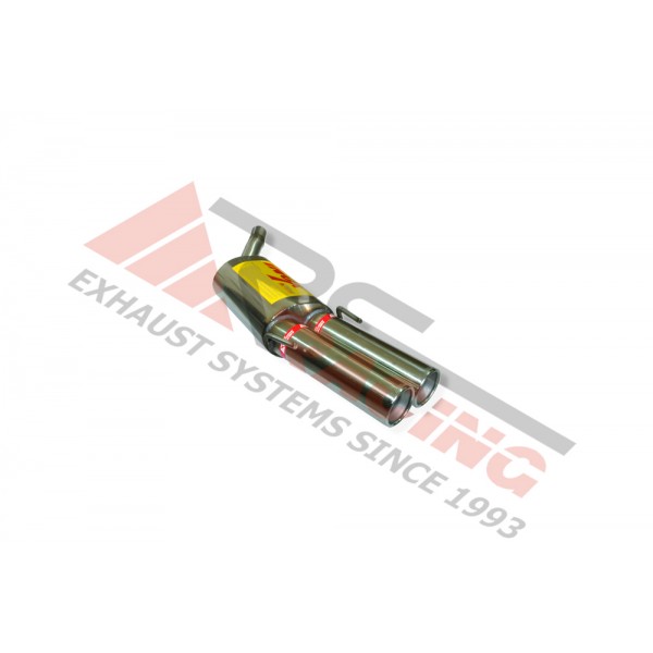 Escape Trasero Inoxidable 2Ø85 OPEL TIGRA 1.4I 16V 94- 90CV MºECOTEC