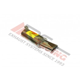 Escape Trasero Inoxidable 1 OVALADA BMW 320 DIESEL E-46 98- 150CV Mº2D-4D-4