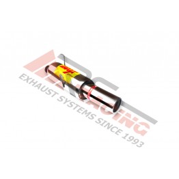 Escape Trasero Inoxidable 1Ø101 * PEUGEOT 206 2.0I 16V GTI 2000-  
