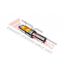 Escape Trasero Inoxidable 1Ø101 Faldón GT PEUGEOT 206 2.0I 16V GTI -2000  