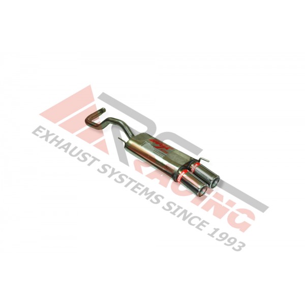 Escape Trasero Inoxidable 2Ø85 SEAT IBIZA 1.4I 8V 99-03 60CV MºAKK