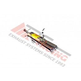 Escape Trasero Inoxidable 2Ø85 PEUGEOT 307CC 1.6I 16V 02- 110CV MºNFU