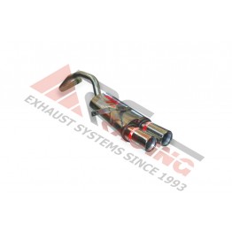 Escape Trasero Inoxidable 2Ø85 RENAULT MEGANE II 2.0I 16V 2002- 135CV MºF4R