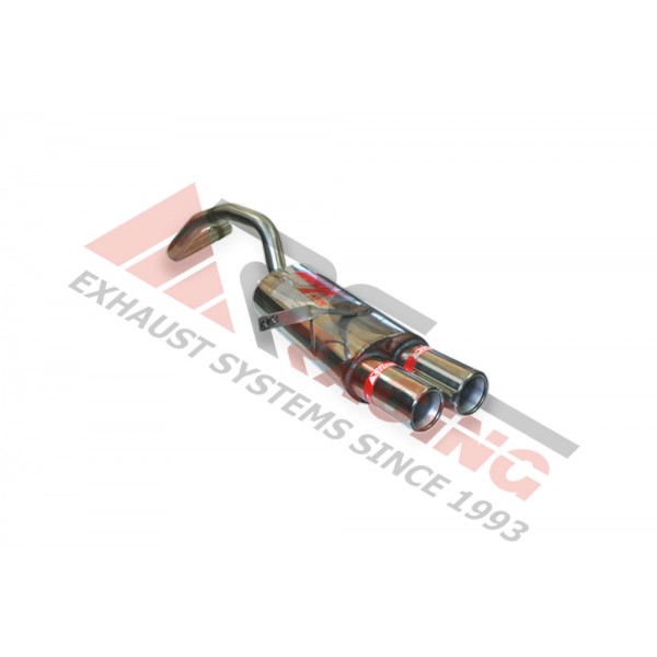 Escape Trasero Inoxidable 2Ø85 RENAULT MEGANE II 1.5 DCI 2002- 82CV MºK9K