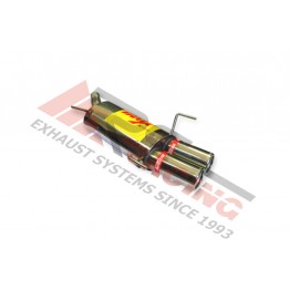 Escape Trasero Inoxidable 2Ø85 OPEL CORSA C 1.8I 16V 2000- 125CV MºZ18XE