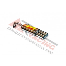 Escape Trasero Inoxidable 2Ø85 HYUNDAI COUPE 1.6I 16V FX 2002- 105CV MºG-4ED