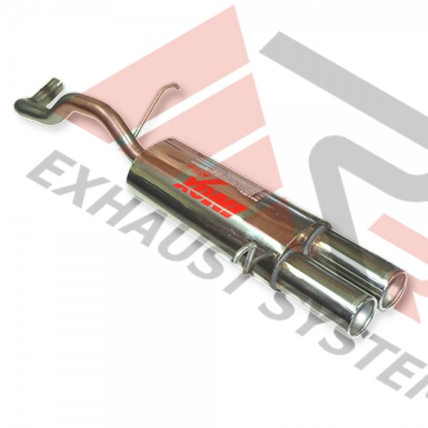 Escape Trasero Inoxidable 2Ø85 SEAT IBIZA 1.4I 16V 2002- 100CV MºBBZ