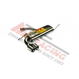 Escape Trasero Inoxidable 2Ø73 por el mismo lado VOLKSWAGEN GOLF V 1.6I 8V 03- 102CV 