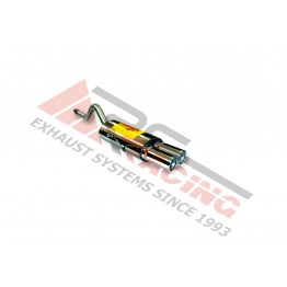 Escape Trasero Inoxidable 2Ø85 RENAULT CLIO II 1.9 DTI 2001- 80CV 