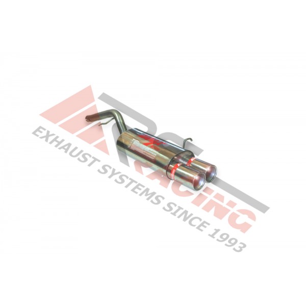 Escape Trasero Inoxidable 2Ø85 FORD FIESTA  1.4I DURATEC 16V 02- 80CV 