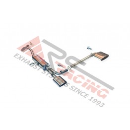 Escape Trasero Inoxidable 1 salida ovalada por cada lado RENAULT MEGANE II 2.0 16V COUPE CABRIO 03-  MºF4R