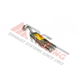 Escape Trasero Inoxidable 2Ø85 FIAT PUNTO 99 1.8I 16V HGT 01- 130CV 
