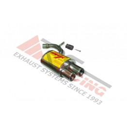 Escape Trasero Inoxidable 2Ø73 BMW 120D E-87 2.0 04- 163CV Mº4D-AD