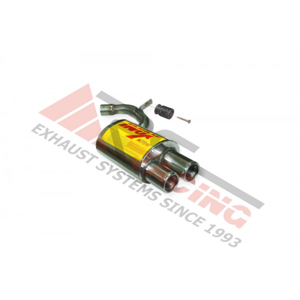 Escape Trasero Inoxidable 2Ø73 BMW 118D E-87 1.8 04- 129CV Mº4D-AD
