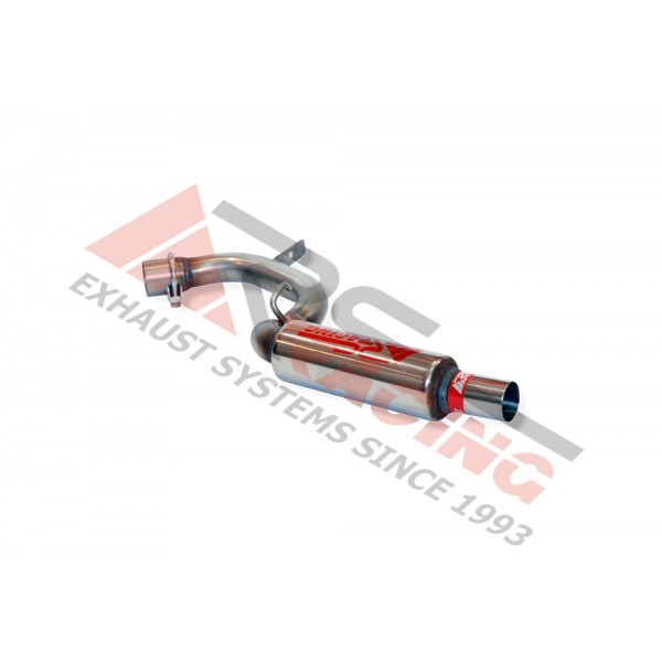 Escape trasero inoxidable grupo-N BMW 118D E-87 1.8 04- 129CV Mº4D-AD
