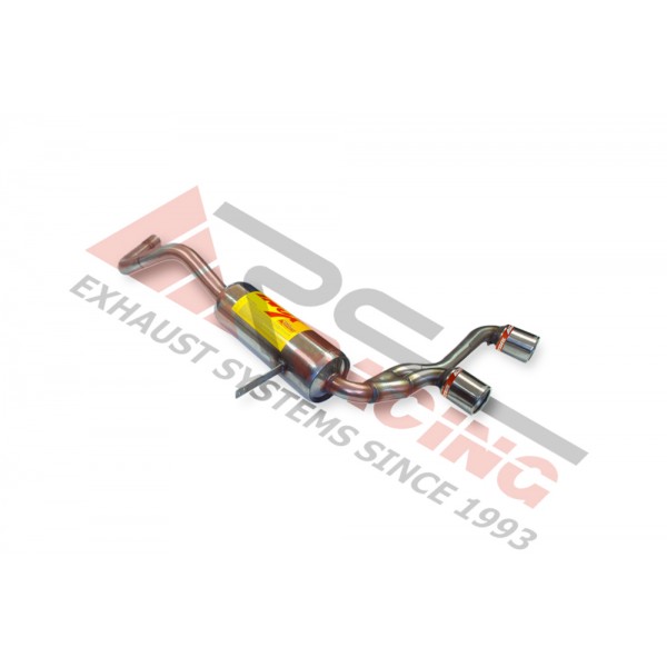 Escape Trasero Inoxidable 2Ø85(salen por el centro) RENAULT MEGANE II  SPORT 2.0i RS TURBOSPORT 04-09 225CV MºF4R 27