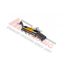 Escape Trasero Inoxidable 2Ø73 PEUGEOT 207 1.6 HDI 07- 90CV MºD-9HX
