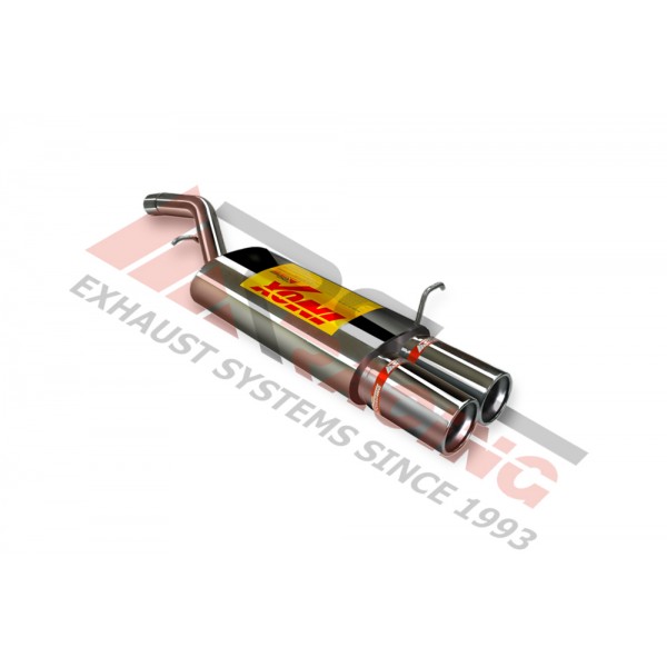 Escape Trasero Inoxidable 2Ø101 FORD FIESTA 1.6 TDCi  11/04-11/05 90CV MºHHJB
