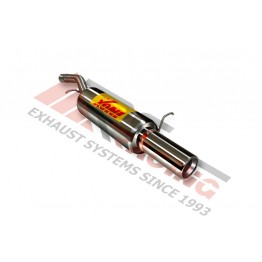 Escape Trasero Inoxidable 1Ø85 FORD FIESTA 1.6 TDCi  11/04-11/05 90CV MºHHJB