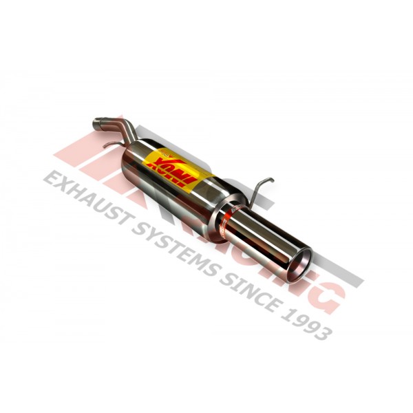 Escape Trasero Inoxidable 1Ø85 FORD FIESTA 1.6 TDCi  11/04-11/05 90CV MºHHJB