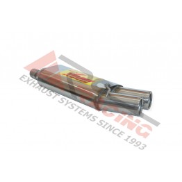 Escape Trasero Inoxidable 2Ø85 BMW 320D E-92 Coupé 07- 177CV MºD/N47D2DA
