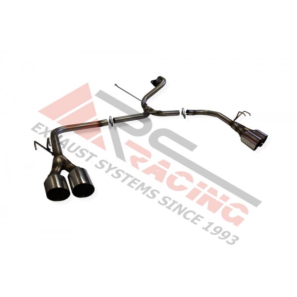 ESCAPE TRASERO INOX GRUPO-A 2Ø101 POR CADA LADO * HONDA CIVIC FK2 TYPE R 2.0 TURBO V-TEC 15 310CV 