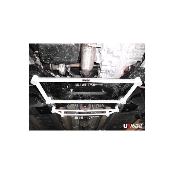 Peugeot 406 UltraRacing 4-Point Front Lower Brace