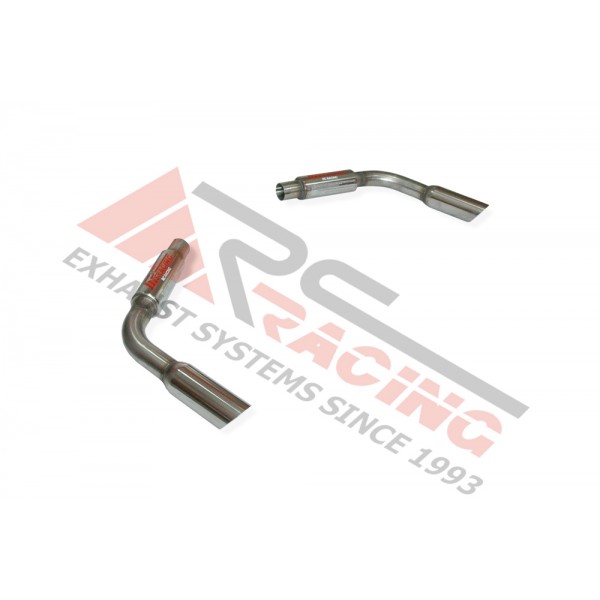 Escape trasero inoxidable grupo-N 1Ø85 sin bordón por cada lado CHEVROLET CAMARO SS 6.2i V8 LS3 10-15 432CV 