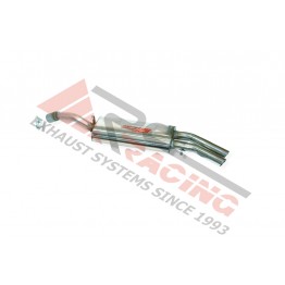 Escape trasero inoxidable OEM 2Ø50 SIN BORDÓN VOLKSWAGEN GOLF II 1.8I 16V 02/86-10/91 129CV MºPL