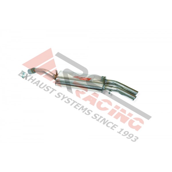 Escape trasero inoxidable OEM 2Ø50 SIN BORDÓN VOLKSWAGEN GOLF II 1.8I 8V GTI G60 90-91 160CV 