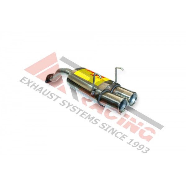 Escape Trasero Inoxidable 2Ø85 HONDA CIVIC 1.4I 16V 99- 90CV MºD14Z2