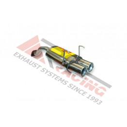 Escape Trasero Inoxidable 2Ø85 HONDA CIVIC 1.6I 16V VTI 96-01 160CV MºB16A2