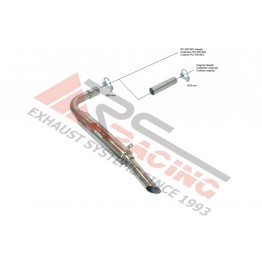 ESCAPE TRASERO INOXIDABLE GRUPO-N * RENAULT R8 1.1 64-72  