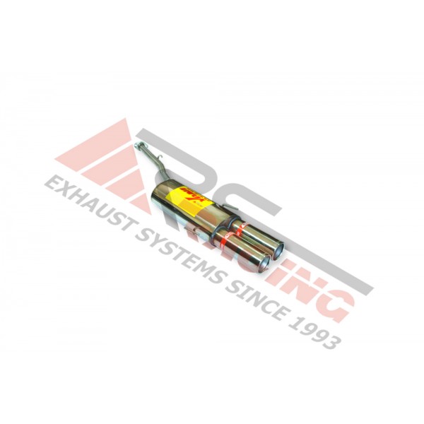 Escape Trasero Inoxidable 2Ø85 BMW 316I E-36 8V 90-98 100CV 