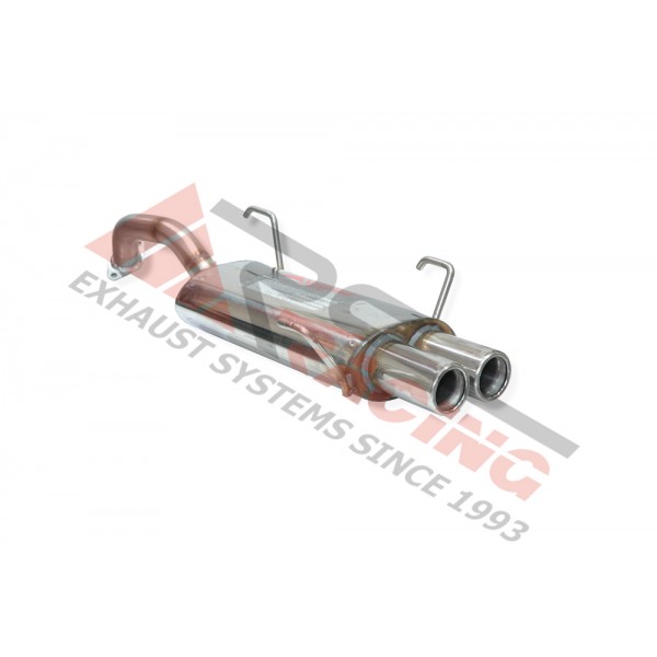 Escape trasero inoxidable homologado 2Ø73 TOYOTA CELICA 2.0i 16V  150CV Mº3S-GE