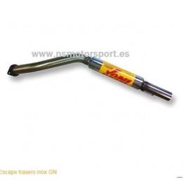 ESCAPE TRASERO INOXIDABLE GRUPO N RENAULT SUPER 5 1.4 8V GT TURBO 85-91 120CV MºC1J