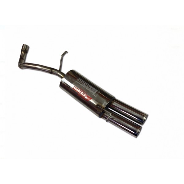 ESCAPE TRASERO INOX 2Ø85 VOLKSWAGEN POLO 6R R WRC 2.0 TSI 13- 220CV 