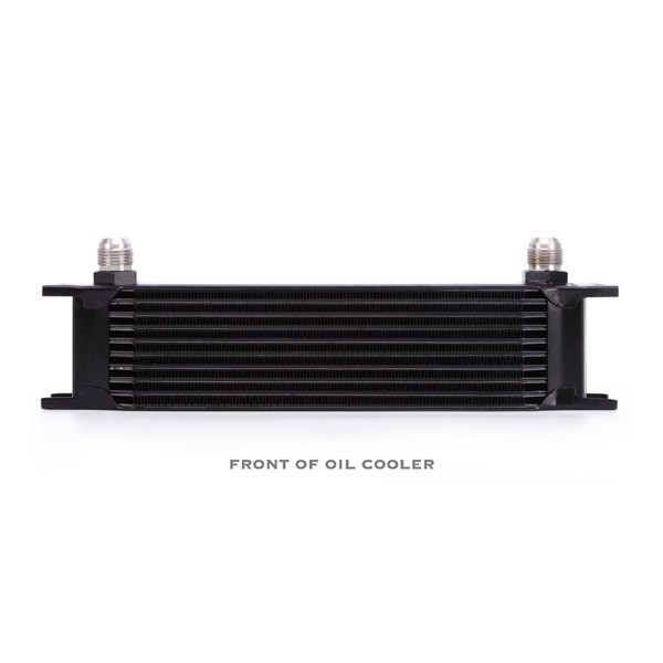 Universal 10 Row Oil Cooler Kit, Black