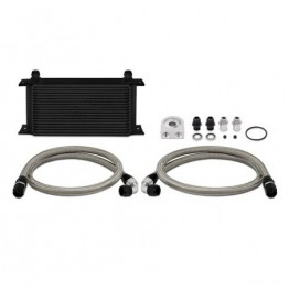 Universal 19 Row Oil Cooler Kit, Black