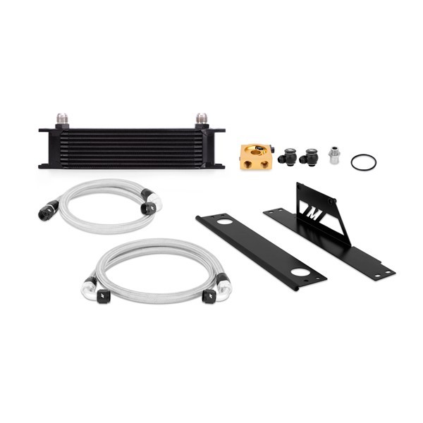 Subaru WRX and STI Thermostatic Oil Cooler Kit, Black, 2001-2005
