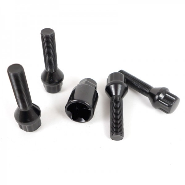 SET TORNILLOS ANTIRROBO OMP M12X1.5 LARGO 1.55" TALL:2.55" CONE