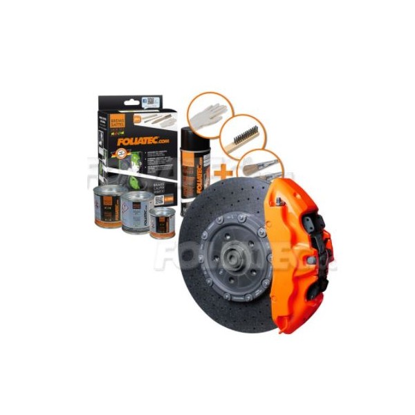 KIT PINTURA PINZAS FOLIATEC NARANJA NEON