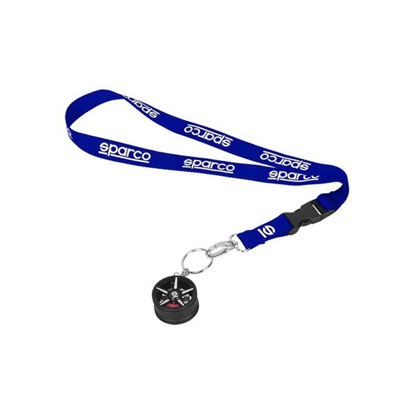 LANYARD Y LLAVERO LLANTA AZUL SPARCO