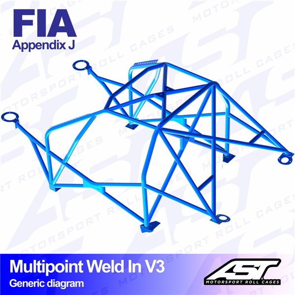 AUDI 100/200 (C3 Typ44 ) 4-doors Sedan Quattro MULTIPOINT WELD IN V3