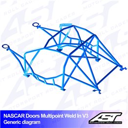 BMW (E30) 3-Series 2-doors Coupe AWD MULTIPOINT WELD IN V3 NASCAR-door
