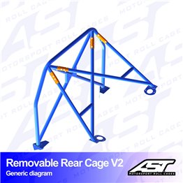 BMW (E36) 3-Series 3-doors Compact RWD REMOVABLE REAR CAGE V2