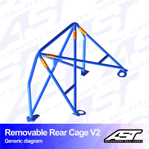 BMW (E46) 3-Series 2-doors Coupe RWD REMOVABLE REAR CAGE V2